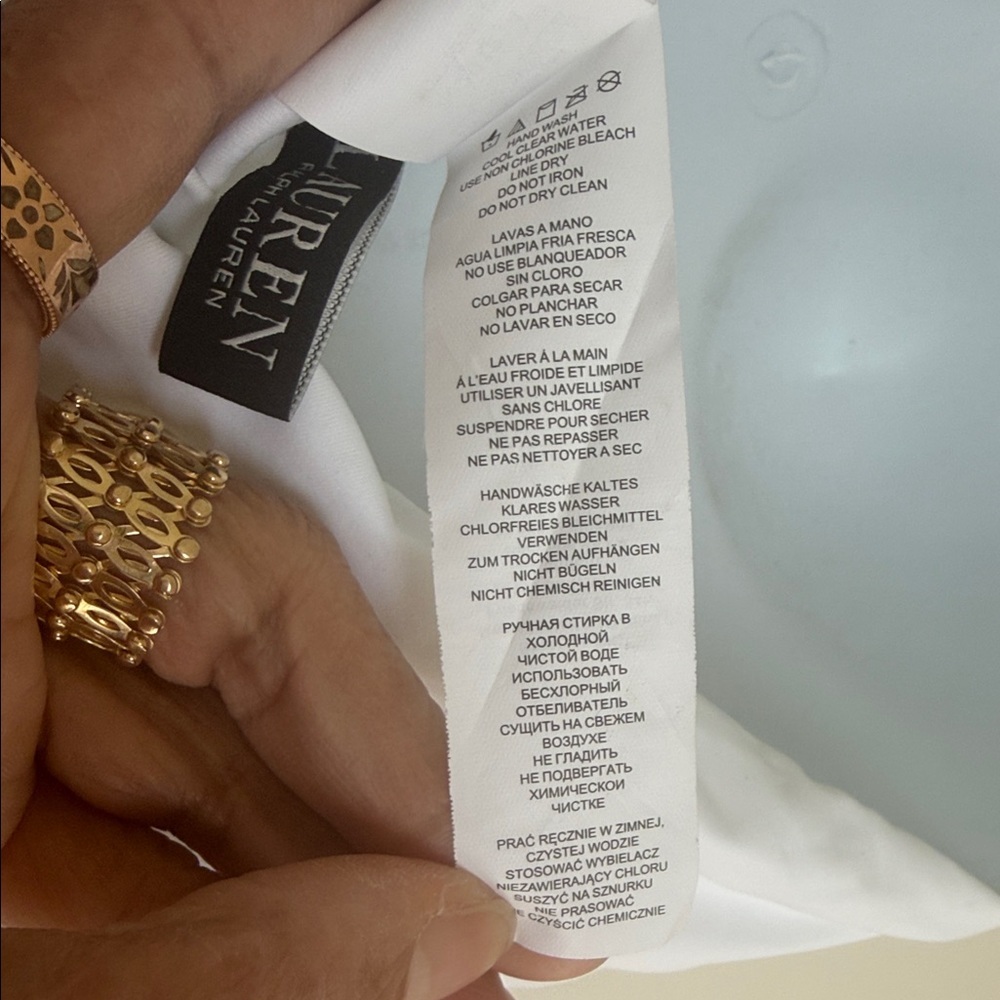 Ralph Lauren Black Label White Wrap Swimsuit - Picture 11 of 16